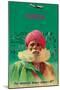 India - Sikh in Turban - Pan American World Airways - Vintage Airline Travel Poster, 1950s-Pacifica Island Art-Mounted Art Print