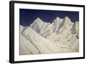 India. Snow on the Himalayas, 1874-1876-Vasili Vasilyevich Vereshchagin-Framed Giclee Print