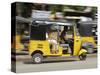 India, Tamil Nadu; Tuk-Tuk (Auto Rickshaw) in Madurai-Will Gray-Stretched Canvas