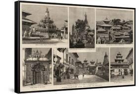 India, Temples and Palaces in Nepaul-null-Framed Stretched Canvas