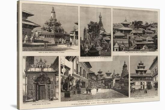 India, Temples and Palaces in Nepaul-null-Stretched Canvas