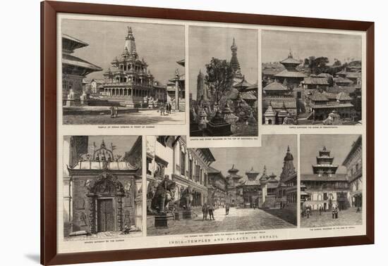 India, Temples and Palaces in Nepaul-null-Framed Giclee Print