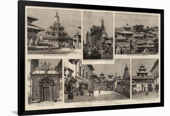 India, Temples and Palaces in Nepaul-null-Framed Giclee Print