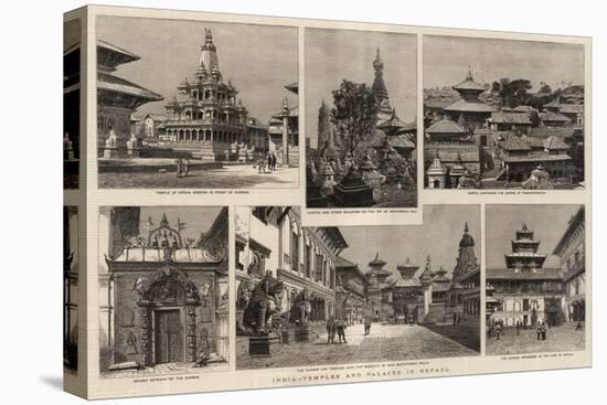 India, Temples and Palaces in Nepaul-null-Stretched Canvas