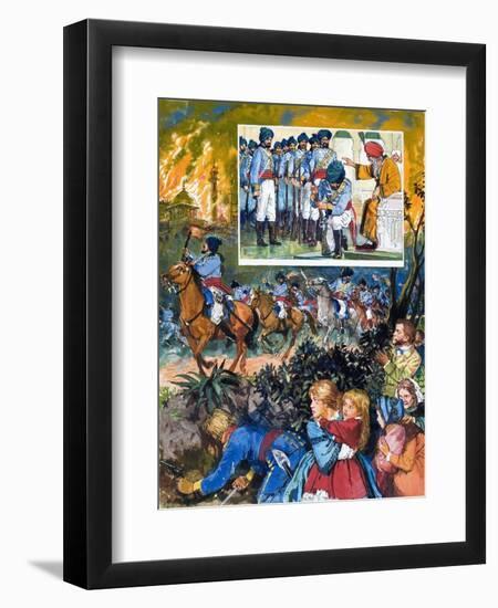 India: The Sikh Wars-C.l. Doughty-Framed Giclee Print