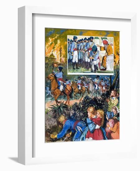 India: The Sikh Wars-C.l. Doughty-Framed Giclee Print