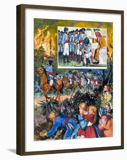 India: The Sikh Wars-C.l. Doughty-Framed Giclee Print