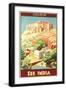 India Travel Poster, Jodhpur-null-Framed Premium Giclee Print