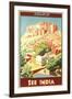 India Travel Poster, Jodhpur-null-Framed Art Print