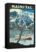 India Travel Poster, Nainital-null-Framed Stretched Canvas