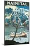 India Travel Poster, Nainital-null-Mounted Art Print