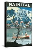 India Travel Poster, Nainital-null-Framed Stretched Canvas