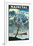 India Travel Poster, Nainital-null-Framed Art Print