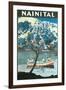 India Travel Poster, Nainital-null-Framed Art Print