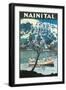 India Travel Poster, Nainital-Found Image Press-Framed Giclee Print