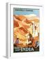 India Travel Poster, Northwest Frontier-null-Framed Art Print