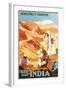 India Travel Poster, Northwest Frontier-null-Framed Art Print