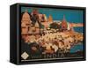 India Travel Poster-null-Framed Stretched Canvas