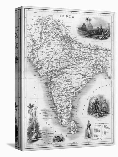 India Under British Rule About the Time of the Mutiny-W. Hughes-Stretched Canvas