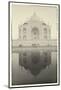 India, Uttar Pradesh, Agra, Black and White of the Taj Mahal Reflected in One of the Bathing Pools-Alex Robinson-Mounted Photographic Print