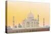 India, Uttar Pradesh, Agra, Taj Mahal in Golden Dawn Light-Alex Robinson-Stretched Canvas