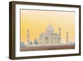 India, Uttar Pradesh, Agra, Taj Mahal in Golden Dawn Light-Alex Robinson-Framed Photographic Print