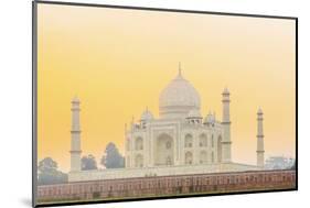 India, Uttar Pradesh, Agra, Taj Mahal in Golden Dawn Light-Alex Robinson-Mounted Photographic Print