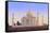 India, Uttar Pradesh, Agra, Taj Mahal in Rosy Dawn Light-Alex Robinson-Framed Stretched Canvas