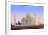 India, Uttar Pradesh, Agra, Taj Mahal in Rosy Dawn Light-Alex Robinson-Framed Photographic Print