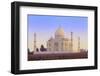 India, Uttar Pradesh, Agra, Taj Mahal in Rosy Dawn Light-Alex Robinson-Framed Photographic Print