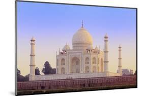 India, Uttar Pradesh, Agra, Taj Mahal in Rosy Dawn Light-Alex Robinson-Mounted Photographic Print