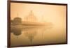 India, Uttar Pradesh, Agra, Taj Mahal (Unesco Site), Yamuna River and Morning Mist-Michele Falzone-Framed Photographic Print