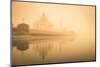 India, Uttar Pradesh, Agra, Taj Mahal (Unesco Site), Yamuna River and Morning Mist-Michele Falzone-Mounted Photographic Print