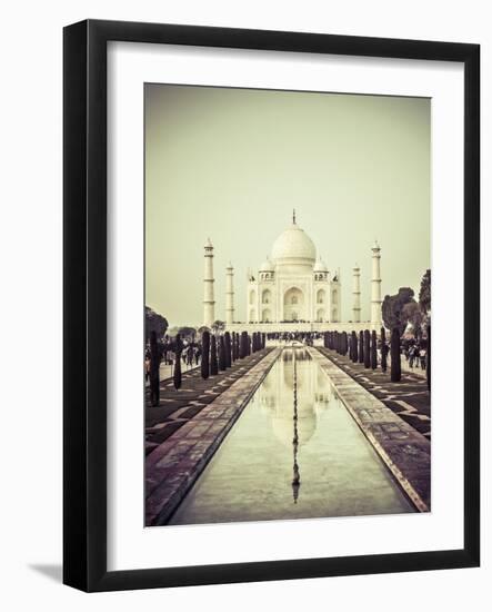 India, Uttar Pradesh, Agra, Taj Mahal (UNESCO Site)-Michele Falzone-Framed Photographic Print