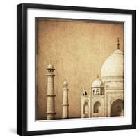 India, Uttar Pradesh, Agra, Taj Mahal (UNESCO Site)-Michele Falzone-Framed Photographic Print