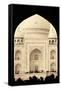 India, Uttar Pradesh, Agra, Taj Mahal (UNESCO site)-Michele Falzone-Framed Stretched Canvas