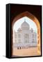 India, Uttar Pradesh, Agra, Taj Mahal-Alex Robinson-Framed Stretched Canvas