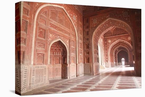 India, Uttar Pradesh, Agra. the Mosque on the Grounds of the Taj Mahal-Emily Wilson-Stretched Canvas