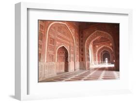 India, Uttar Pradesh, Agra. the Mosque on the Grounds of the Taj Mahal-Emily Wilson-Framed Photographic Print