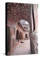 India, Uttar Pradesh, Agra. the Mosque's Arches-Emily Wilson-Stretched Canvas