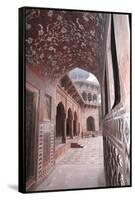 India, Uttar Pradesh, Agra. the Mosque's Arches-Emily Wilson-Framed Stretched Canvas