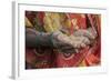 India, Uttar Pradesh, Mirzapur Woman Holding Grain-Ellen Clark-Framed Photographic Print