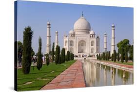 India, Uttar Pradesh, the Taj Mahal, This Mughal Mausoleum Has Become the Tourist Emblem of India-Gavin Hellier-Stretched Canvas