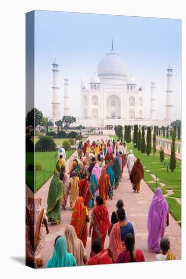 India, Uttar Pradesh, the Taj Mahal, This Mughal Mausoleum Has Become the Tourist Emblem of India-Gavin Hellier-Stretched Canvas