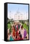 India, Uttar Pradesh, the Taj Mahal, This Mughal Mausoleum Has Become the Tourist Emblem of India-Gavin Hellier-Framed Stretched Canvas