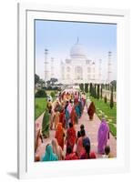 India, Uttar Pradesh, the Taj Mahal, This Mughal Mausoleum Has Become the Tourist Emblem of India-Gavin Hellier-Framed Photographic Print