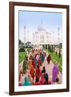 India, Uttar Pradesh, the Taj Mahal, This Mughal Mausoleum Has Become the Tourist Emblem of India-Gavin Hellier-Framed Photographic Print