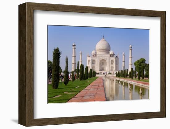 India, Uttar Pradesh, the Taj Mahal, This Mughal Mausoleum Has Become the Tourist Emblem of India-Gavin Hellier-Framed Photographic Print