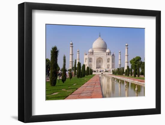 India, Uttar Pradesh, the Taj Mahal, This Mughal Mausoleum Has Become the Tourist Emblem of India-Gavin Hellier-Framed Photographic Print