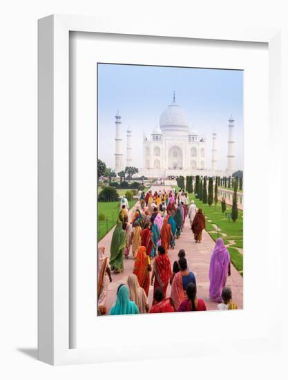 India, Uttar Pradesh, the Taj Mahal, This Mughal Mausoleum Has Become the Tourist Emblem of India-Gavin Hellier-Framed Photographic Print